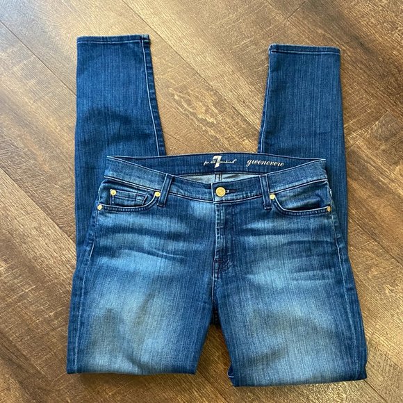 7 For All Mankind Gwenevere Skinny Jeans - Size 29 - Picture 4 of 8